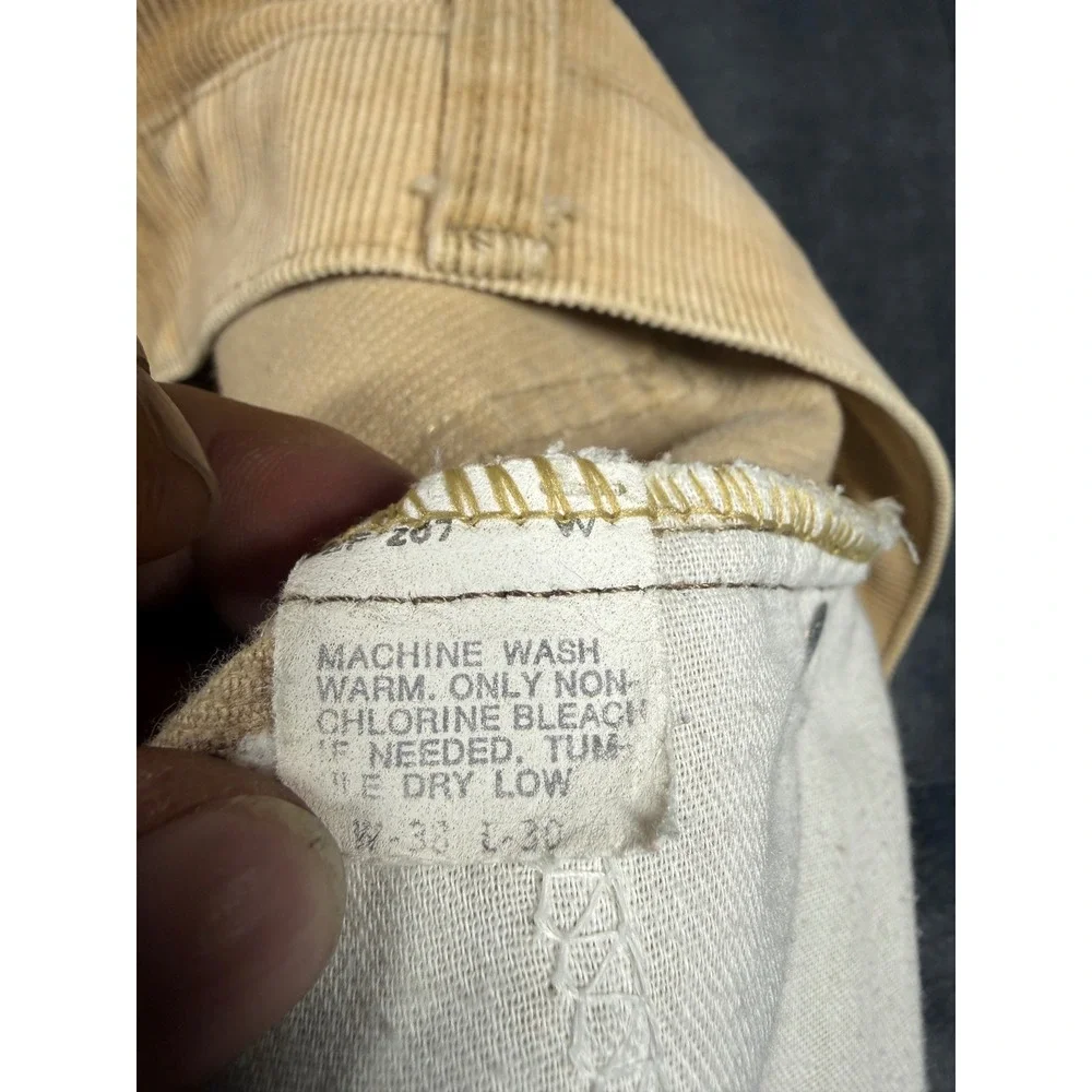 Vintage Levis‎ 517 Corduroy Pants Mens 38x30 Tan Beige Bootcut Made in USA